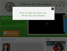 Tablet Screenshot of debasreeroyfoundation.org